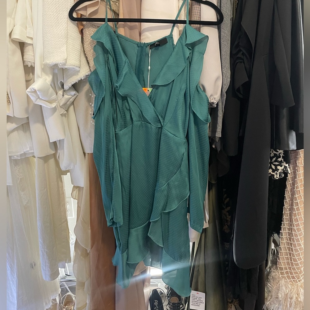 Emerald Green with Sleeves Dress